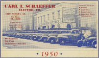 A promotional calendar from 1950 showcases the Schaeffer fleet